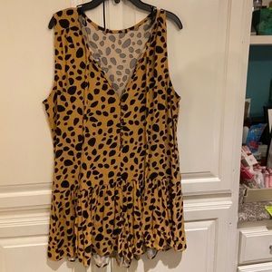cheetah print dress
